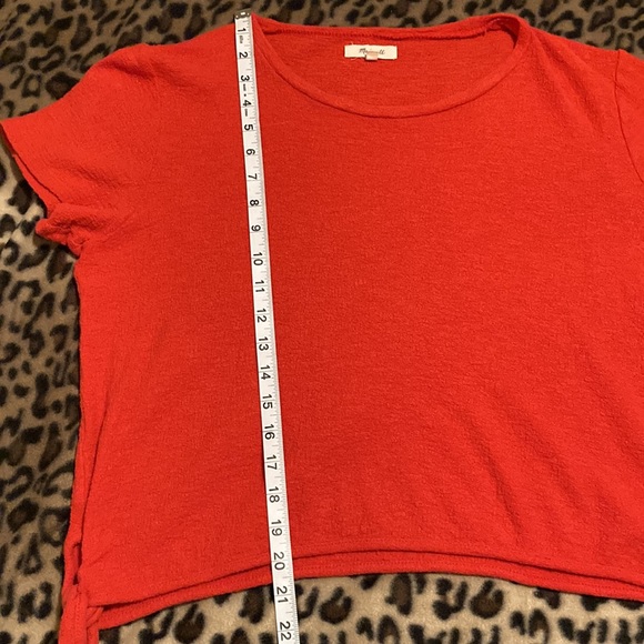 2 for $25 MADEWELL Shirt Texture & Thread Modern Side-Tie Top Women’s Size M - Picture 7 of 8